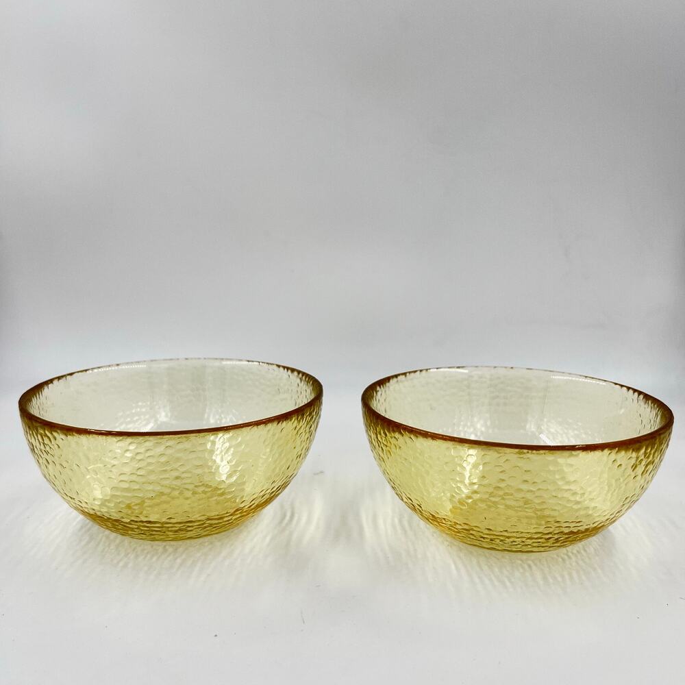 Fire & Light Citrus Recycled Glass Bowls Set of 2